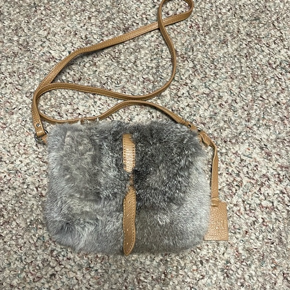 Diane Gail real fur crossbody purse - Picture 1 of 9